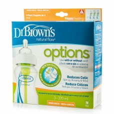 Пляшка для годування широка Natural Flow® 270 мл 3шт Dr. Brown's