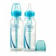 Бутылочка для кормления со стандартным горлышком 250 мл 2шт. Natural Flow® голубые, Dr. Brown's