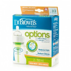 Бутылочка для кормления с широким горлышком 150 мл 2шт. Natural Flow®, Dr. Brown's