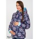 Демисезонная двухсторонняя куртка Floyd цветы на синем, ЮЛА МАМА
