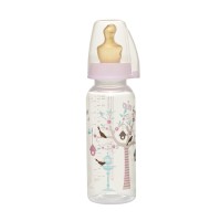 Пляшка PP 250мл. антіколікова GIRL з латексною соскою розмір M 35006, NIP