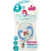 Пустушка силіконова Miss Dent №2 блакитна 5-13мес. 31801, NIP