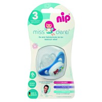 Пустушка силіконова Miss Dent №3 блакитна 13-32мес. 31802, NIP