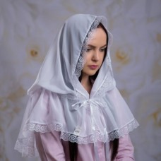 Церковна хустка-палантин Діва Марія білий для дорослих, Бетіс