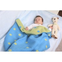 Плед бавовняний в кружечок 75х100см, Womar