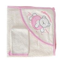 Рушник для купання Ведмедик білий BD 543, Туреччина