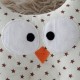 Подушка-игрушка для новорожденных Совушка коричневые звезды, Украина