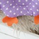 Подушка-іграшка для новонароджених Совушка фіолетова, Україна