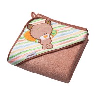 Рушник для купання FROTTE Ведмедик коричневий, Babyono