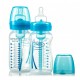 Пляшка для годування широка Natural Flow® 270 мл 2шт блакитні WB92405-ESX Dr. Brown's