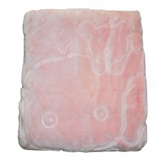 Плед плюшевый розовый 75016, Турция