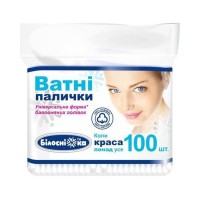 Ватные палочки 100шт. п/э, Білосніжка