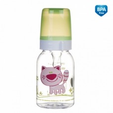 Пляшка 120 мл (BPA FREE) з малюнком Веселі звірята 11/851 Canpol Babies