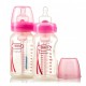 Пляшка для годування широка Natural Flow® 270 мл 2шт рожеві Dr. Brown's