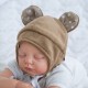 Шапочка для новорожденного Коричневый Мишка Украина