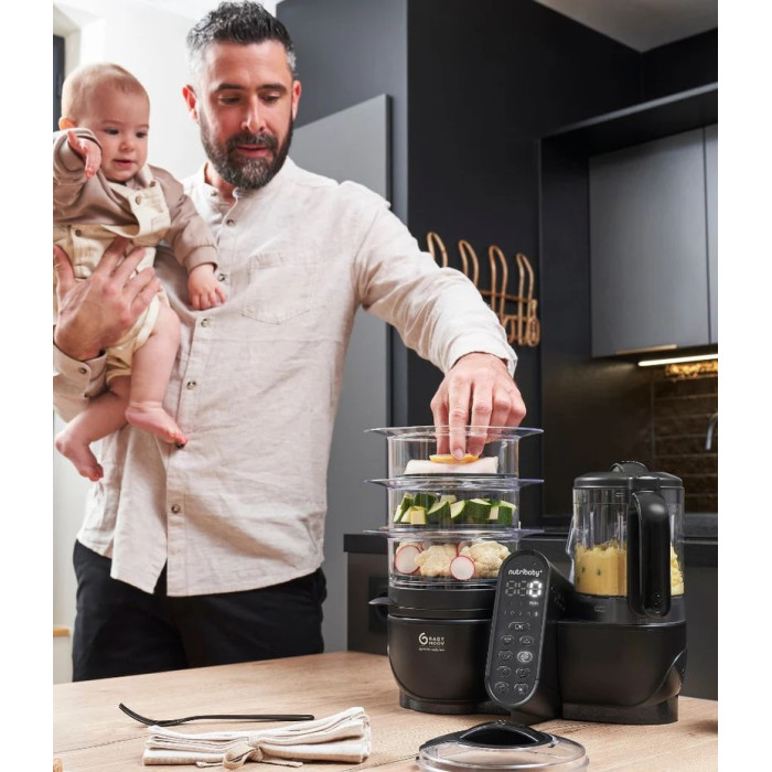 Блендер-пароварка Nutribaby+XL black Babymoov