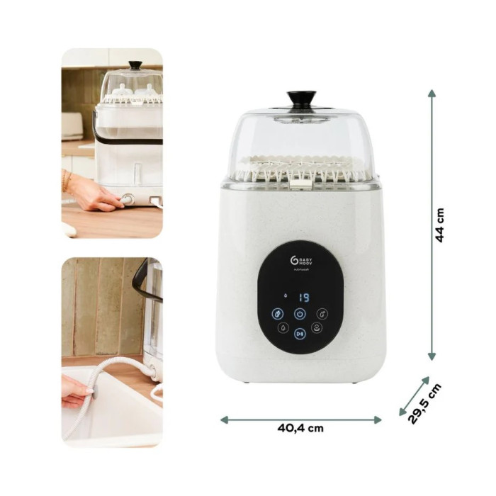 Мийка-стерилізатор Babymoov NutriWash 4-в-1 A003400 — миття, сушка, стерилізація