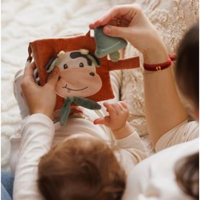 М’яка сенсорна книжечка Babyono Cow Bingo 0+