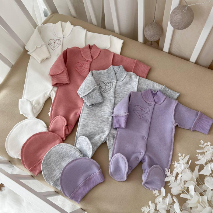 Чоловічок для недоношених Серденько фіолетовий