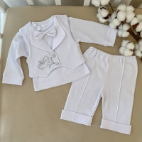 Костюм Міні Бос-2 з довгим рукавом білий, Бетіс