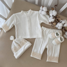 Комплект Betis Натхнення-2 27687295 велюр молочний