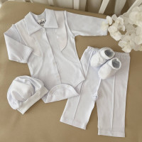 Костюм для хлопчика Святковий-3 довгий рукав білий, Бетіс