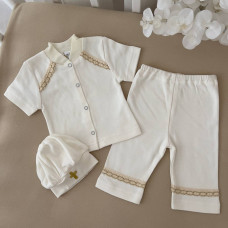 Костюм Святик-2 з коротким рукавом молочний, Бетіс