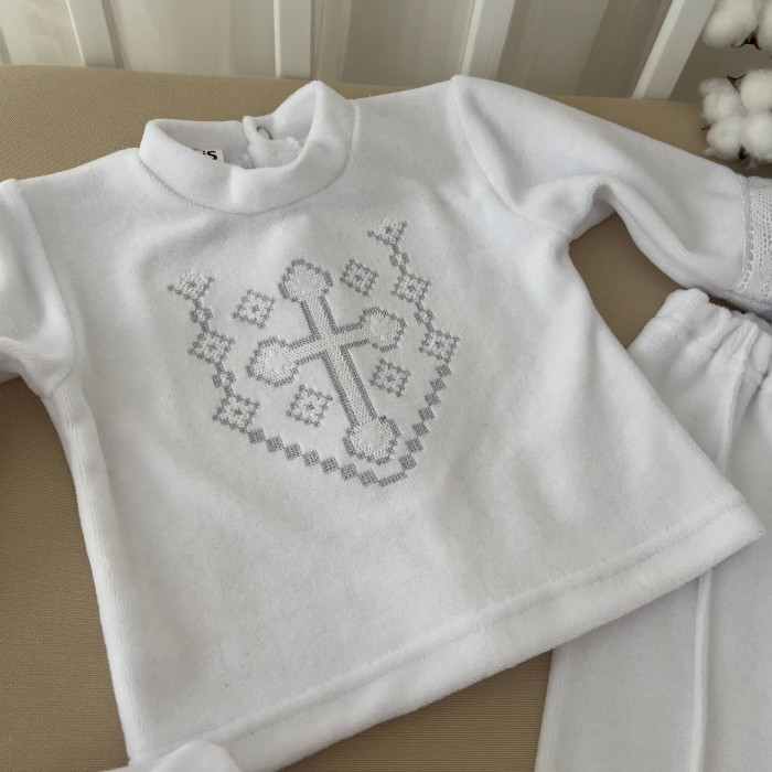 Комплект для крещения мальчика Янгол-3 серебро