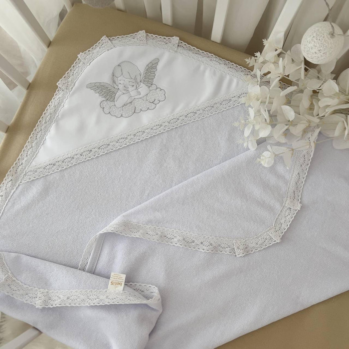 Крыжма махровая для крещения Дотик янгола 75х90 белая