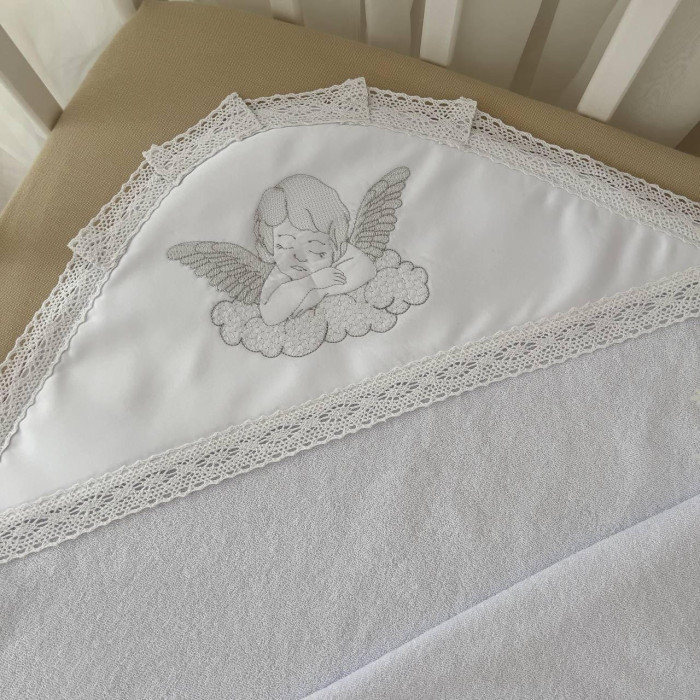 Крыжма махровая для крещения Дотик янгола 75х90 белая