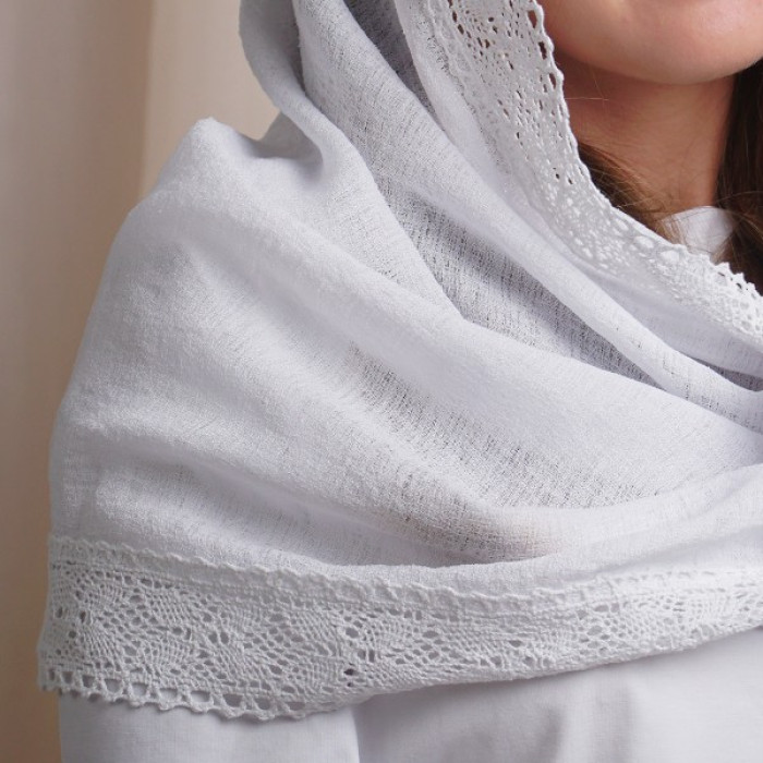 Хустина-снуд Кароліна біла