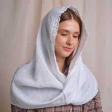 Церковный платок-снуд Чарівний янгол белый, Бетис