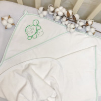 Рушник для купання Черепашка зелений