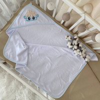 Рушник для купання Ягнятко блакитний