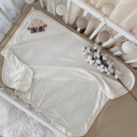 Рушник для купання Ягнятко кавовий