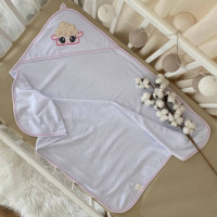 Рушник для купання Ягнятко рожевий