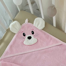 Полотенце для купания Лапуся розовый