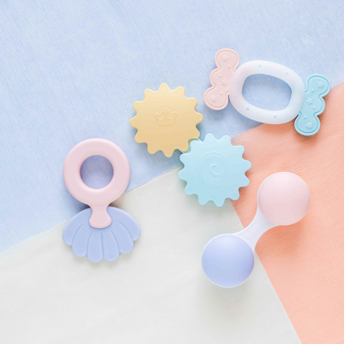 Набор первых погремушек Canpol babies Pastel, 4 шт — подарок для новорожденного