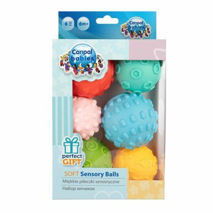 Сенсорные мячики - 6 шт