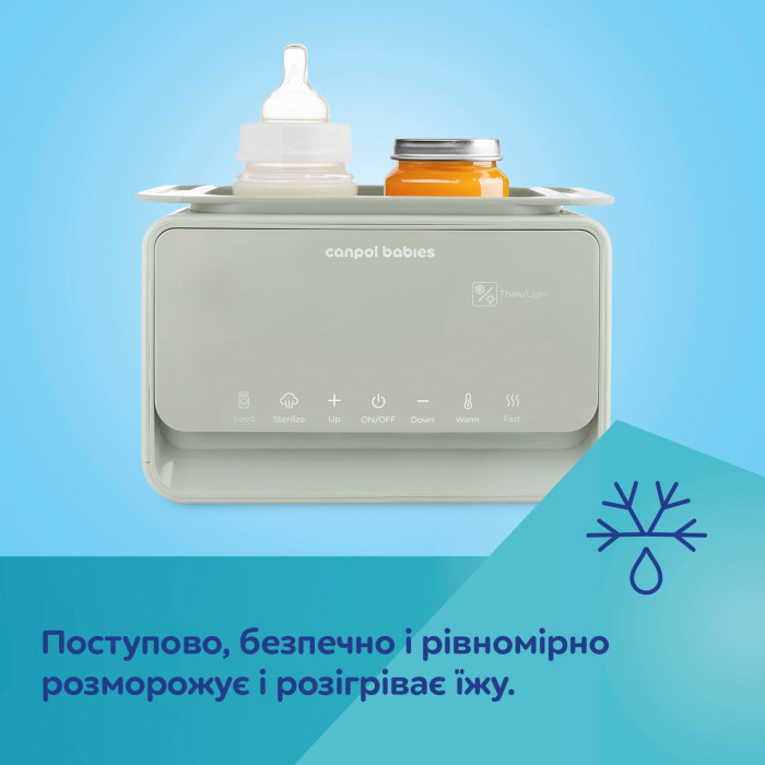 Подогреватель и стерилизатор Canpol babies 7в1 с терморегулятором и подсветкой