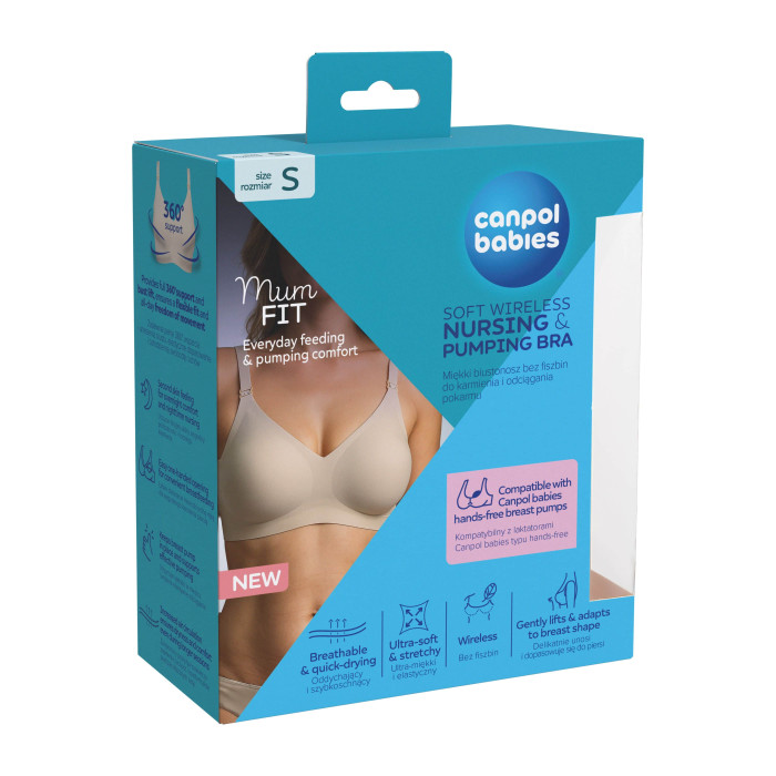 Ліфчик для годування Canpol babies MumFit M — комфортна 360° підтримка під час вагітності та лактації