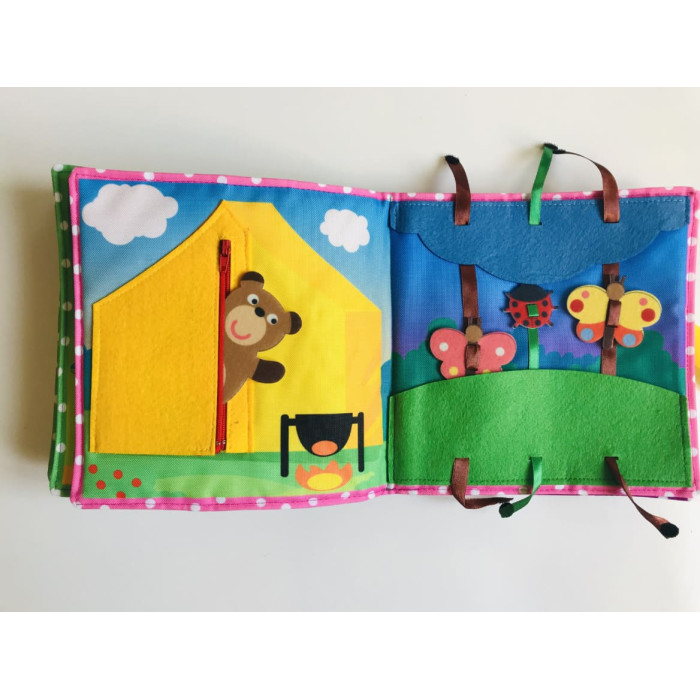 Текстильна (фетрова) книжечка для немовлят Цуценя