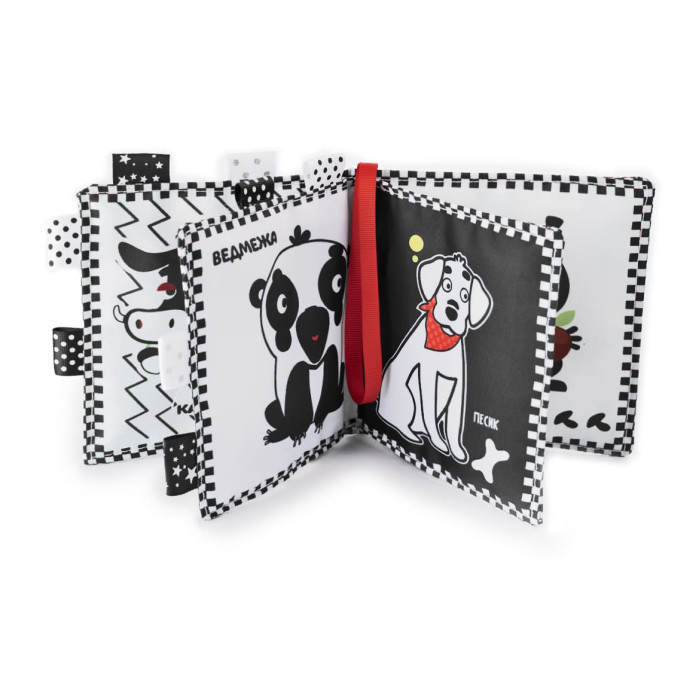 Контрастна м’яка книжечка для немовлят Котик