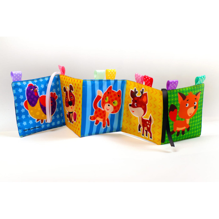 Двостороння контрастна м’яка книжка-бортик для немовлят Корівка МУ (0+)