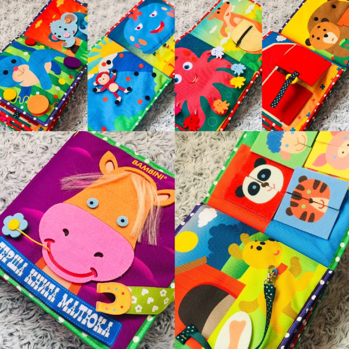 Текстильна (фетрова) книжечка для немовлят Поні