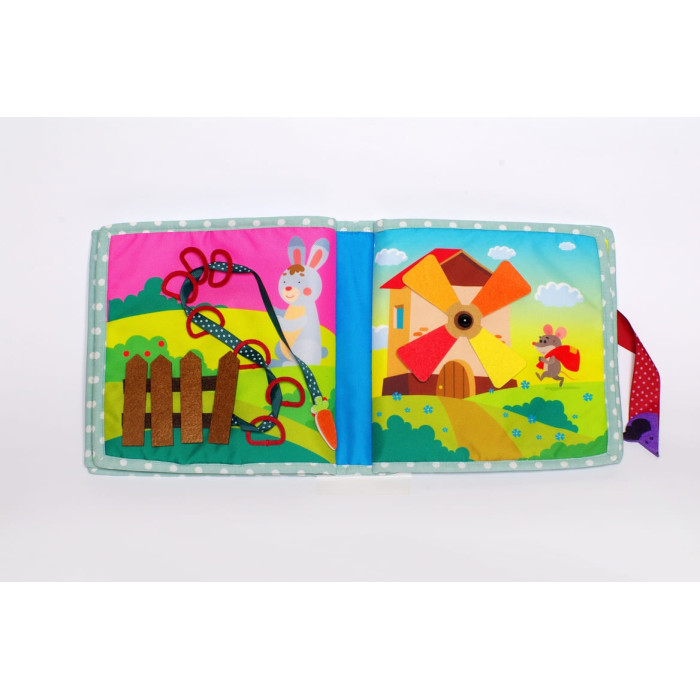 Текстильна (фетрова) книжечка для немовлят Кошеня