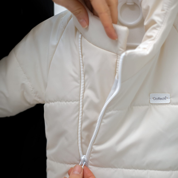 Дитячий демісезонний комбінезон Еклер молочний