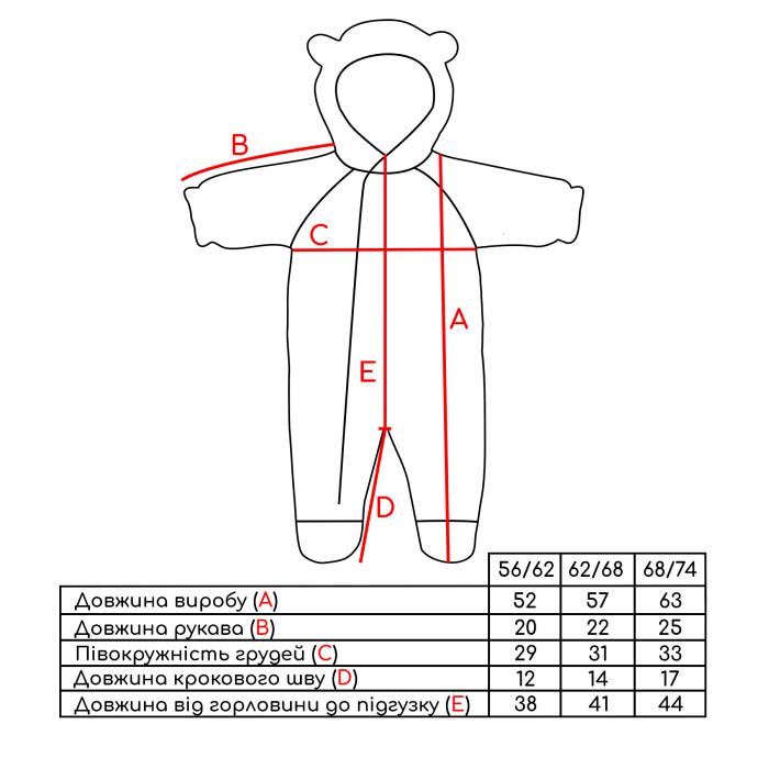 Дитячий демісезонний комбінезон Еклер молочний