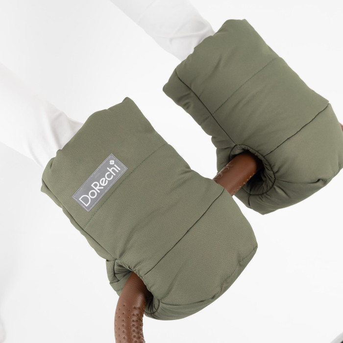 Муфта на коляску флис зеленая 2081