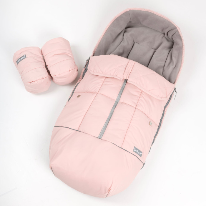 Зимний конверт в коляску Trend розовый